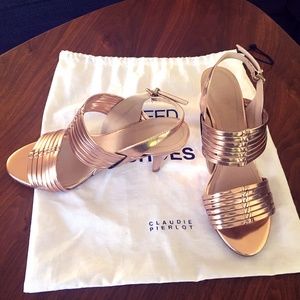 Claudie Pierlot rose gold heels
